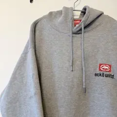 ECKO UNLTD パーカー 4L ビッグサイズ 刺繍ロゴ グレー 裏起毛のサムネイル
