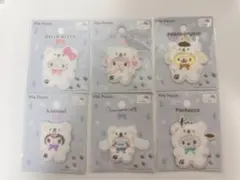 セリア サンリオ パイルワッペン 6点セット