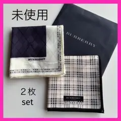 新品未使用❗️BURBERRYノバチェック柄大判ハンカチ 2枚セット