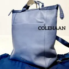 【未使用級】コールハーン　グランドシリーズ リュック　3way レザー　ブルー