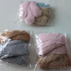 ファー付きパッチン留め ヘアクリップ まとめ売り