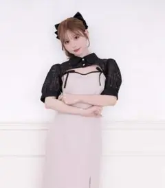 apres jour ダブルリボンキャミワンピース　& ショートボレロブラウス