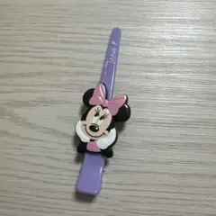 ミニーマウス 紫色クリップ
