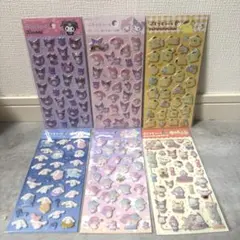 ダイソー　サンリオ　ぷくっとシール　ポチャッコ　マイメロ　クロミ　キキララ