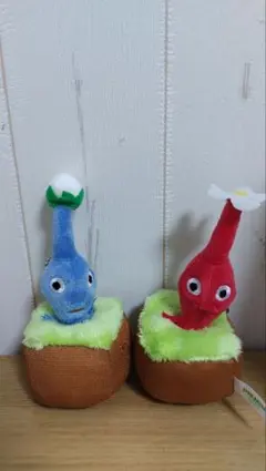 【限定価格】ピクミン ぬいぐるみ 2体セット ピクミン引っこ抜きチャーム
