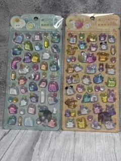 ボンボンドロップシール　3Dシール　ステッカー　オバケーヌ　子供　2枚セット