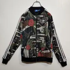 adidas トラックジャケット ジャージ ボタニカル ブラック TJ103