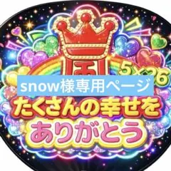 snow様専用ページ