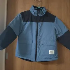 BEAMS mini 中綿コート 青/黒 リバーシブル