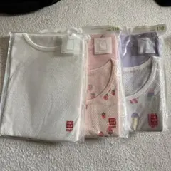 新品 UNIQLO コットンメッシュタンクトップ110cm 5枚組