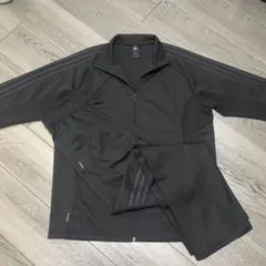 新品adidas/黒 ジャケットとパンツ セット/L