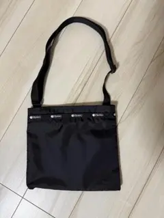 レスポートサック ショルダーバッグ サコッシュ 無地 ブラック