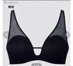 UNIQLO マメクロゴウチ　ワイヤレスブラ メッシュ　ショーツセットS 黒、白