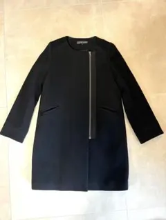 Green Label Relaxing ノーカラーコート 36 ブラック