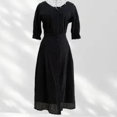 ★OLIVE des OLIVE ロング刺繍レースVネックワンピース★