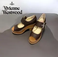 【新品】Vivienne Westwood ダブルウェッジサンダル 厚底 38のサムネイル