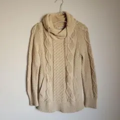 美品 L.L. Bean Signature ケーブルニットセーター