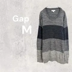 ギャップ GAP カットソー トップス 長袖 ボーダー ゆったり M 綿100