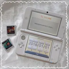ニンテンドー3DS LL ホワイト 本体とゲームソフト2本付き