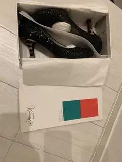 値下げ！！パーティ用 黒 グリッター ハイヒール