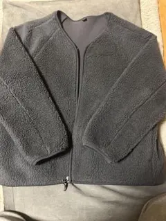 ダークグレー フリース ジャケット XL