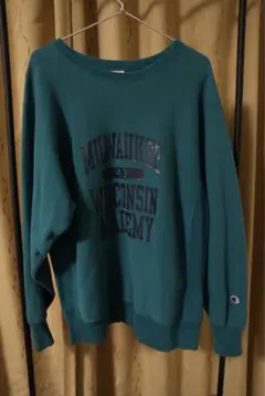 90s風 Champion リバースウィーブ スウェット カレッジロゴ M