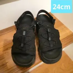 NIKE エアマックスココ オールブラック 24㎝ 黒