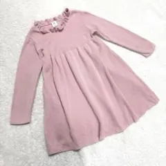 GAP ギャップ ニットワンピース 110 5歳 ピンク Aライン フリル