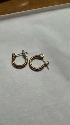 KINGRAM ゴールドフープピアス