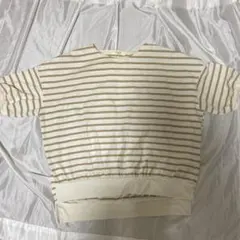 Samansa Mos2 ストライプ 半袖Tシャツ