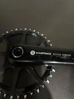 OLD BMX 1ピースクランクセット フラットペダル付き ブラック OLD BMX 1ピースクランクセット フラットペダル付き ブラック