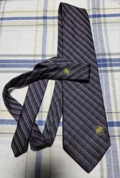 HUNTING WORLD　ネイビーとレッドのチェック柄ネクタイ