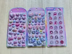 正規品♡コットンパフィー おはじきシール サンリオ キティ クロミ マイメロ