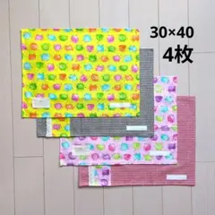 ランチマット　女の子⑯　30×40　ランチョンマット　カラフルぞうさん