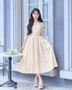 ウエストくびれ　ロングワンピース　ミシェルマカロン　ミシェマカ ウエストくびれ ロングワンピース ミシェルマカロン ミシェマカ - メルカリ