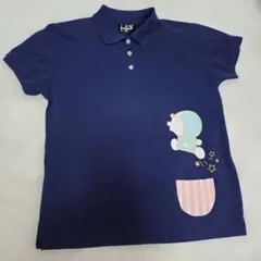 I'm Doraemon ポロシャツ ネイビー 半袖のサムネイル