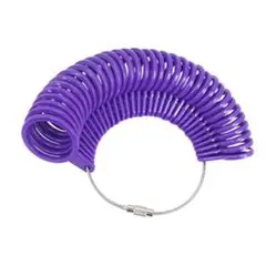 リングゲージ 1〜33号 指サイズ 指輪計測 サイズゲージ　パープル