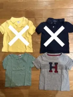 12M/18m 81cm Tシャツ2枚セット★プチバトー トミーヒルフィガー