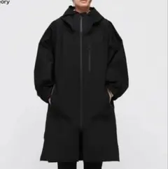 美品　Theory ×ユニクロ ブロックテックコート アウター L ブラック