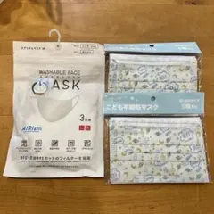 未使用 子ども用マスク まとめ売り ユニクロ エアリズム 不織布