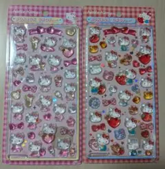 【正規品】ボンボンドロップシール　ハローキティ　第二弾　ピンク　赤　2個セット