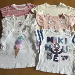 MIKI HOUSE アイスクリーム柄 Tシャツ　6点セットのサムネイル