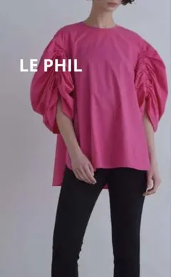 ⭐︎美品【LE PHIL】ピンク バルーンスリーブシャツ - メルカリ