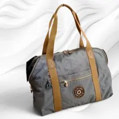 【美品】Kipling ボストンバッグ ブルー系 ゴリラチャーム付のサムネイル