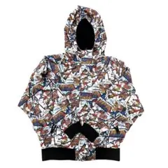 00's vintage マルチカラー ナイロンジャケット アーカイブ グランジ