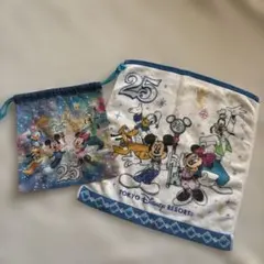 東京ディズニーリゾート 25周年 巾着＆タオルセット