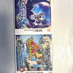 3DSソフト2個セット（ポケットモンスタームーン・妖怪ウォッチバスターズ白犬隊）のサムネイル