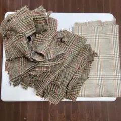 ハンドメイド　チェック生地　まとめ売り　端切れ　資材　服飾　コスプレ　衣装　洋服