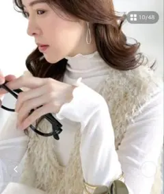 新品2枚セット CLASSICAL ELF 2WAYメロウシアートップス　白　黒