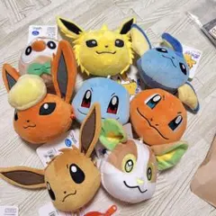 イーブイなど ポケモンマスコット キーホルダー ポーチ 8個セット